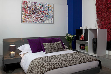 Mountain style bedroom photo in Other