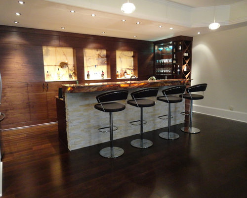 Modern Basement Bar Ideas, Pictures, Remodel and Decor  SaveEmail