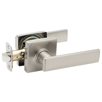 Craftsman Style Passage Lever, Satin Stainless