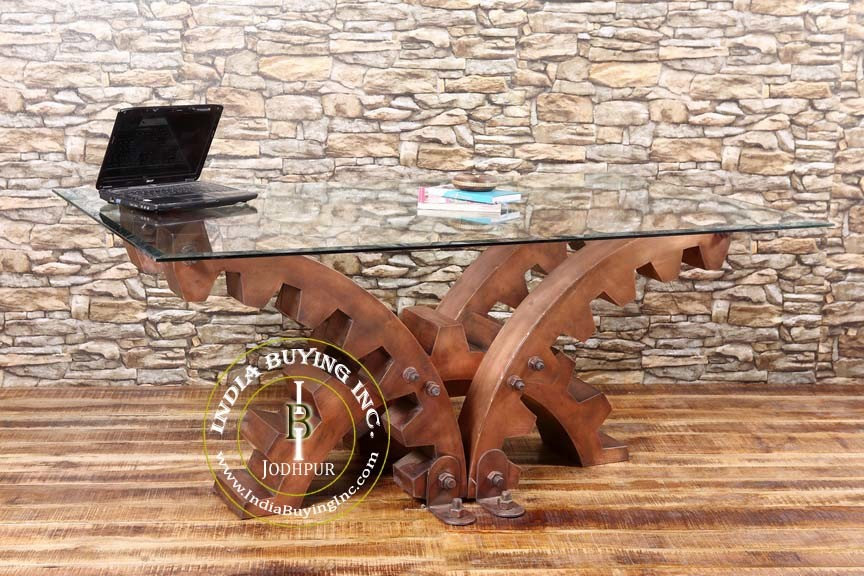 Gear Industrial dining table , Industrial coffee table ,industrial furniture
