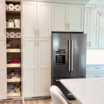 Accessible Beige and Maple Mocha Kitchen Design