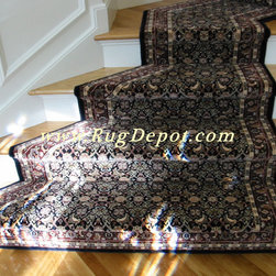 Dynamic Brillant Herati Navy - Carpet Tiles