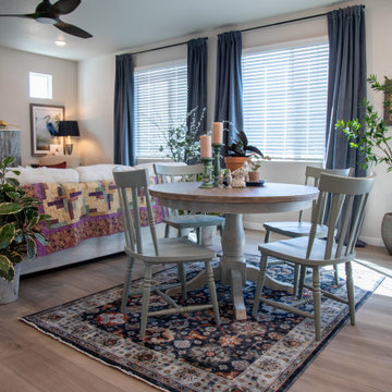 Cottage Kitchen Dining Space with Willow Way Table in St. Jude Dream Home Denver