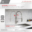 Single-Handle Pull-Down Sprayer Kitchen Faucet with Spring Design