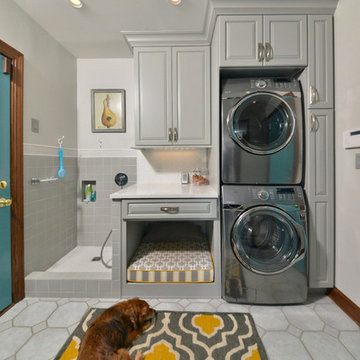 She Remodeled Her Laundry Room For Her Dog.