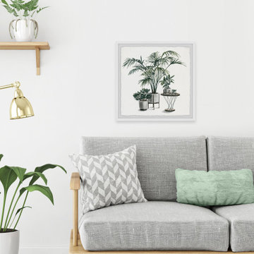 "Indoor Tropical Garden" Framed Painting Print
