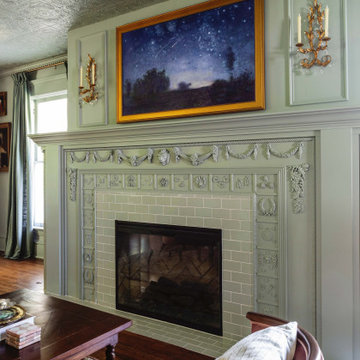 A Beautiful Mess: 3x6 Oyster Shell Fireplace