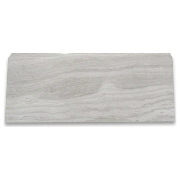 Athens Silver Cream Haisa Light Marble Baseboard Trim Tile 5x12 Polish, 1 piece