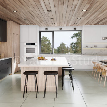 3D Interior Designers Present a High Classy kitchen in San Diego, by Yantram