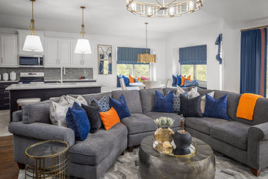 Living room - transitional living room idea in Dallas
