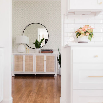 Light + Bright Modern Farmhouse Kitchen + Dining Room Remodel