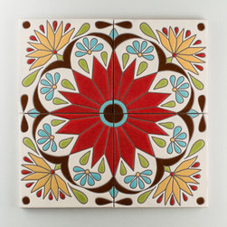 Handpainted: The Mediterranean Collection, Ensenito in Warm Motif - Wall & Floor Tiles