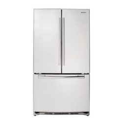 Samsung - Samsung Refrigerator. 28.5 cu. ft. French Door Refrigerator in White RFG293HAWP - Refrigerators