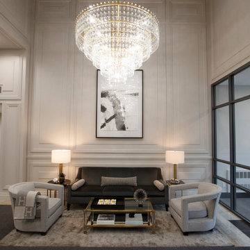 Contemporary & Glamorous Condo Lobby Renovation- Commercial Project