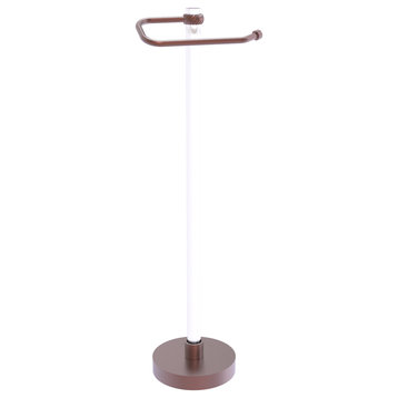 Clearview Euro Style Twisted Freestanding Toilet Paper Holder, Antique Copper