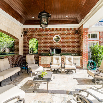 Wilding Estates Attached Cabana with Summer Kitchen