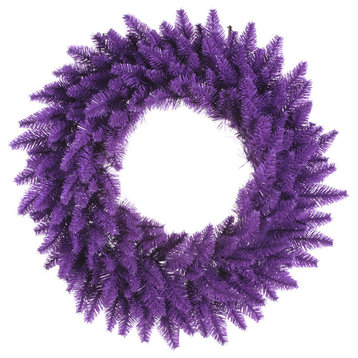 Vickerman 36" Fir Wreath, 320 Tips, Purple