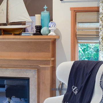 California Coastal Home Traditional Style Living Room