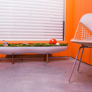 Design ideas for a midcentury patio in San Diego.