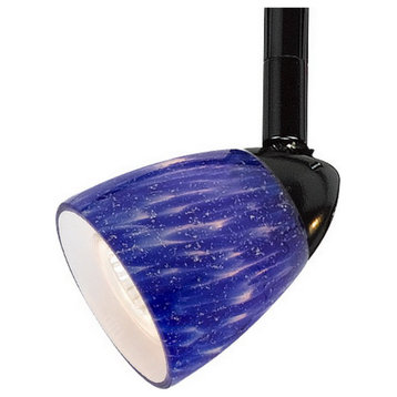 HT Track Light With Glass Shade, Blue Spot