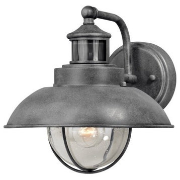 Vaxcel Harwich Dualux 10" Outdoor Wall Light, Textured Gray