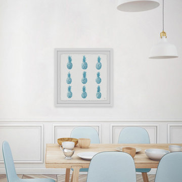 "Pineapple Blues" Framed Painting Print