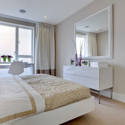 Custom size wall mirror with white frame - Wall Mirrors