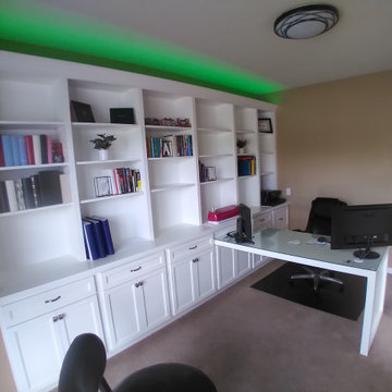 Office Built-ins + desk