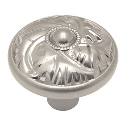 Cosmas - Cosmas 10559SN Satin Nickel Round Decorative Cabinet Knob - Cabinet And Drawer Knobs