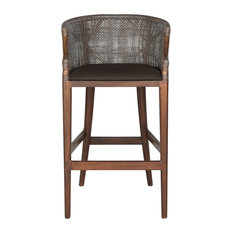 Safavieh - Safavieh Brando Barstool, Brown I - Bar Stools and Counter Stools
