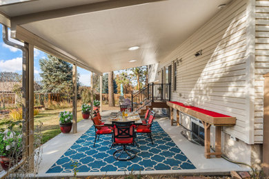 Inspiration for a contemporary patio remodel in Denver