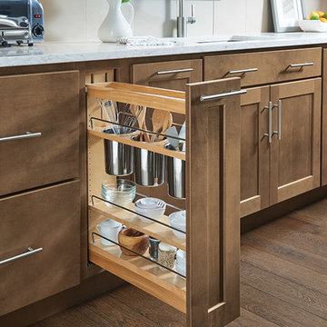 Homecrest Cabinetry: Base Utensil Pantry Pull-out Cabinet