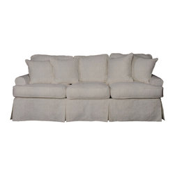 Sunset Trading Horizon Sofa - Slip Cover Set Only - Light Gray - Slipcovers And Chair Covers