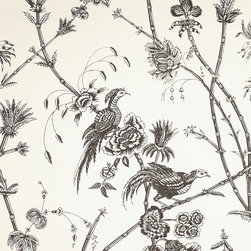 Le Jardin: Charcoal - Wallpaper