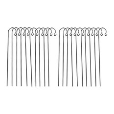 Selections Black Metal Border Hooks, Pack of 20, 150 cm