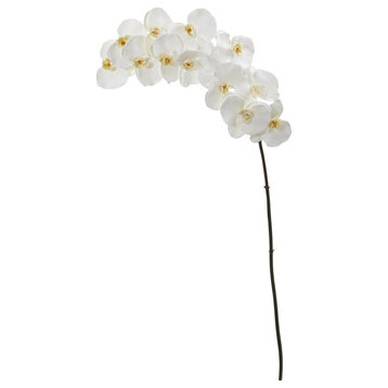 44" Phalaenopsis Orchid Artificial Flower, Set of 3