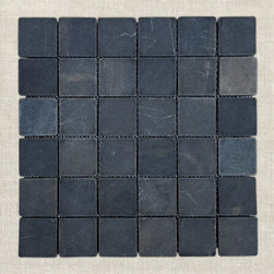KAWI - Midnight | 12" x 12" | Marble Mosaic - Mosaic Tile