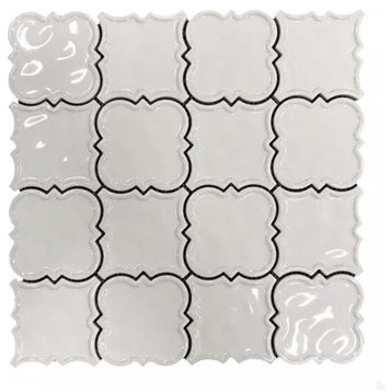 White Square 12X12 Ceramic Mosaic