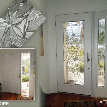 Cut the doors to add glass