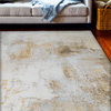 Bashian Amos Area Rug Ivory/Gold 3'6" X 5'6"