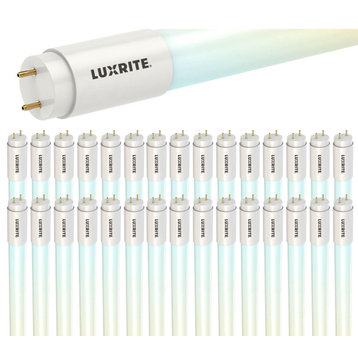 Luxrite 30-Pack 4FT T8 LED Tube Lights 5CCT Type B Up to 2250LM UL DLC