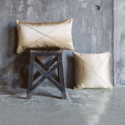 Sillk Pillows with flange - Decorative Pillows