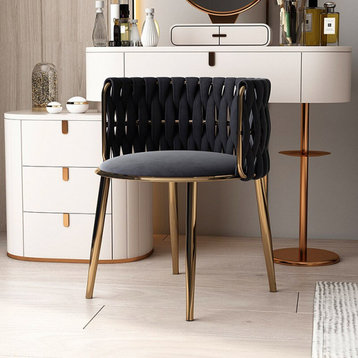Light Luxury Nordic Single Sofa Chair, Black