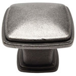Cosmas - Cosmas 4391WN Weathered Nickel 1-1/4&rdquo; Square Cabinet Knob - Manufacturer: Cosmas
