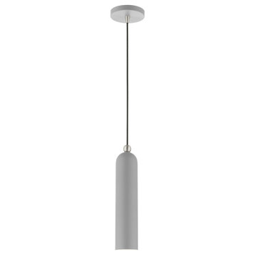 Livex 46751-80 1-Light Nordic Gray Pendant, Nordic Gray