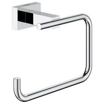 Grohe 40 507 1 Essentials Cube Wall Mounted Spring Bar Toilet - Starlight