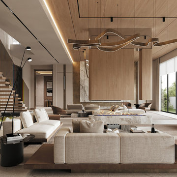 Luxury Modern Minimalist Villa Interior Design | Meydan, Dubai