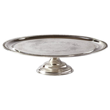 Elegance Silver Plated Cake Stand Embossed