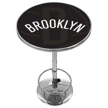 NBA Chrome Pub Table, Fade, Brooklyn Nets