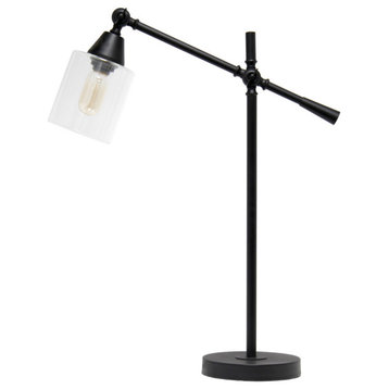 Elegant Designs Tilting Arm Desk Lamp, Black
